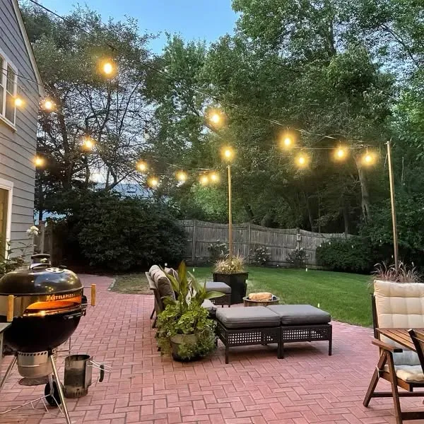Outdoor Lighting Setup by Galvao Landscaping